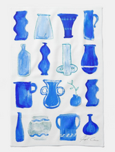 Load image into Gallery viewer, Cobalt Vase Dish Towel Set
